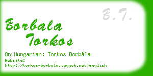 borbala torkos business card