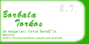 borbala torkos business card